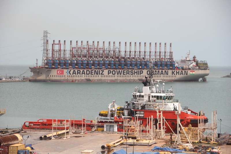 What Ghana doesnt want you to know! A power vessele burning oil for electricity!